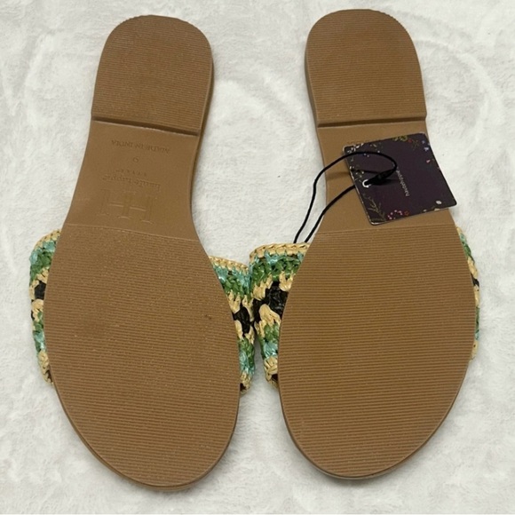 Hautie Hippie slide slip on shoe size 9 woven strap made in India - Picture 2 of 5